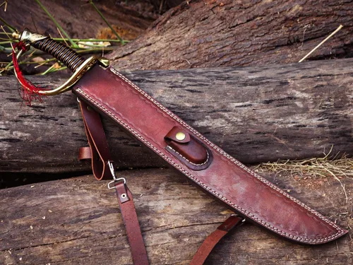 Vista 9 de Espada de corte de Damasco de 24 pulgadas, espada de plata, arte táctico, espada maestra, espada LARP, espada de cimitarra hecha a mano, espada