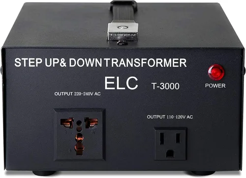 Vista 13 de ELC Serie T Transformador Convertidor de Voltaje de 1000+ Vatios - Paso Arriba/Abajo - 110 V a 220 V / 220 V a 110 V Convertidor de Potencia