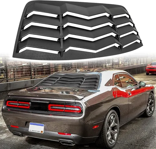 persiana para ventana trasera, cubierta protectora para parabrisas trasero compatible con Dodge Challenger 2008-2022 2023 en estilo GT Lambo,