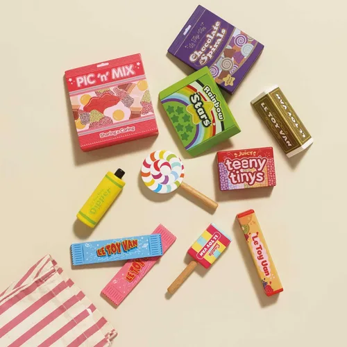 Vista 2 de Le Toy Van - Juego de comida de madera para jugar con dulces de simulación Juguete de madera para niños Ideal como regalo - Adecuado