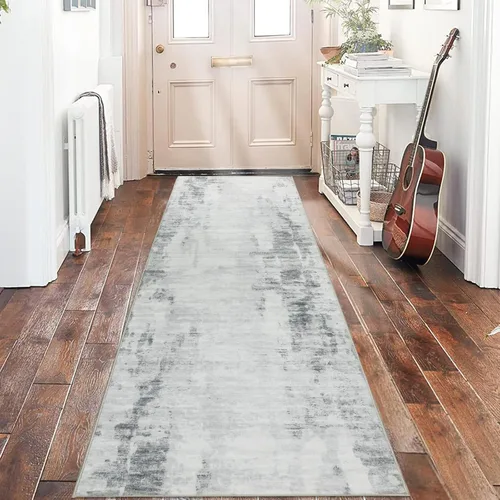 Vista 38 de famibay Alfombra de pasillo de 2 x 10, moderna para pasillos, antideslizante, alfombras de cocina lavables, alfombra de pasillo suave abstracta