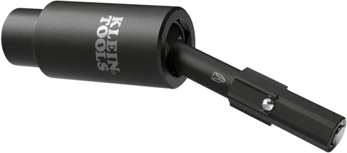 Vista 11 de KLEIN TOOLS 32982 Juego de zócalos de impacto con adaptador giratorio, 3 piezas, cabeza giratoria de 25 grados, zócalo de inversión de 1/4 y 5/16