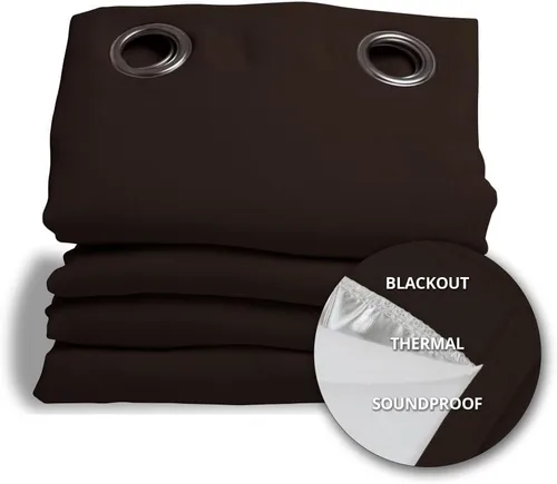 Vista 13 de Moondream DecibelControl™ Cortina insonorizada 3 en 1, reducción de ruido, aislamiento térmico, 100 % opaca, tecnología patentada, fabricada