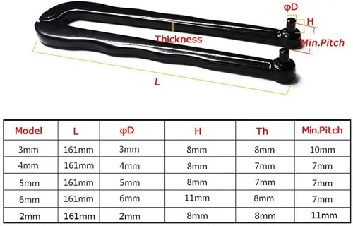 Vista 4 de YOUTO - Llave de cara ajustable para tuercas redondas con agujeros perforados (0.157 pulgadas)