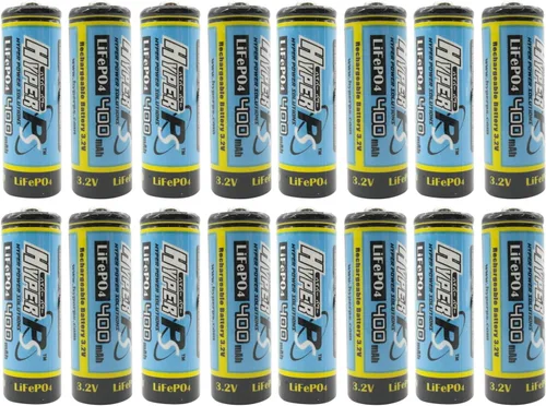 Vista 10 de (4-Pack) HyperPS 3.2V LiFePo4 14430 (14 x 43mm) 400mAh Rechargeable Battery for Solar Panel Light, Tooth Brush, Shaver, Flashlight