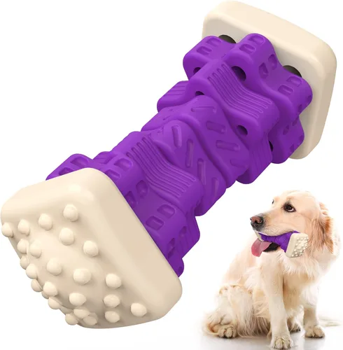Vista 9 de RUXAN Juguetes masticables para perros, juguetes masticadores para perros, juguetes masticables para perros, juguete interactivo resistente
