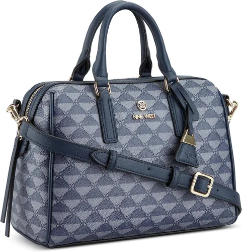 Vista 2 de Nine West Bolso Tristian Bowler, logotipo azul marino, azul marino logo