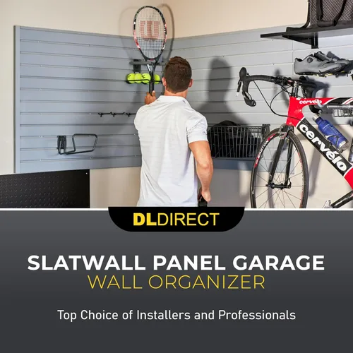 Vista 2 de Sistema de almacenamiento de PVC resistente de 2 x 4 pulgadas (con tapas y tornillos) - Paneles de pared de listones modulares para organizador