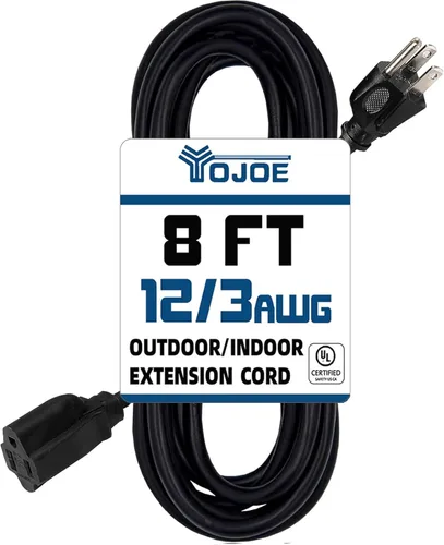 Vista 50 de YOJOE Cable de extensión para interiores y exteriores con extremo iluminado, cable de alimentación de 3 clavijas 15A resistente a la intemperie