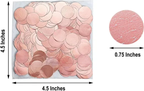 Vista 37 de Efavormart - Confeti metálico para baby shower, 300 unidades, color rosa