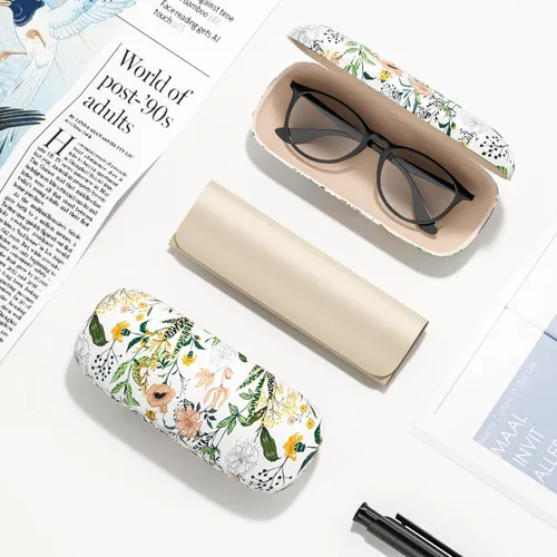 Vista 6 de Estuche para lentes, funda protectora rígida para gafas, unisex, para mujeres y hombres
