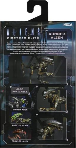 Vista 3 de NECA - Aliens Fireteam Elite - Figura de acción a escala de 7" - Runner Alien