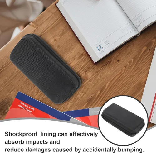 Vista 5 de EXCEART Caja de almacenamiento de micrófono, portátil, impermeable, funda rígida de Eva a prueba de golpes, funda protectora de transporte