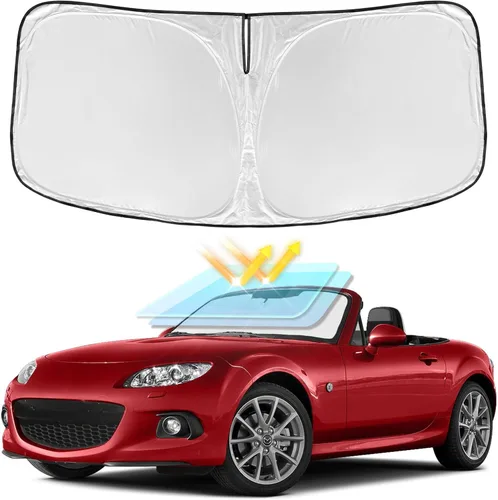 Vista 189 de para Dodge RAM 1500 2019-2024 2025 2026 Parasol Parasol para Parabrisas Cubierta - 4 Capas Parasol para Ventana Delantera para RAM1500 2Puertas