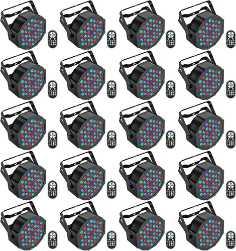 Vista 8 de Luces de escenario de 36 luces LED par, luces de U`King RGB para iluminación de escenario interior para Navidad, Halloween, fiesta de música