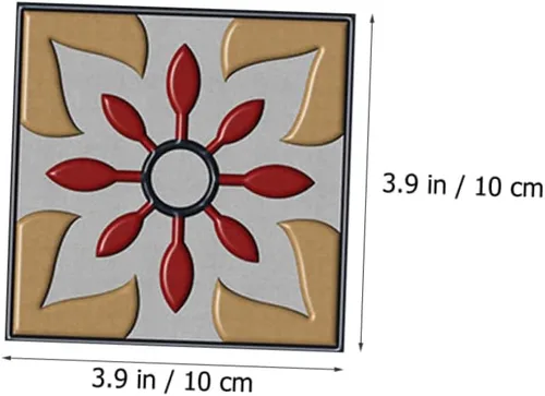 Vista 4 de Uonlytech 10pcs Wall Sticker Kitchen backsplash Tiles Peel and Stick Bathroom Wallpaper Home décor Wallpaper Peel and Stick Tile Decals Wall Tile