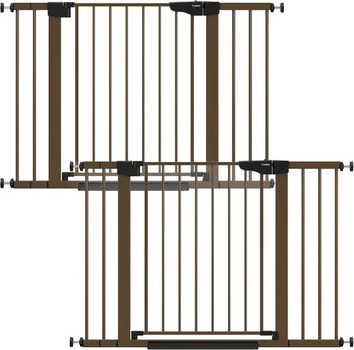 Vista 14 de Cumbor Puerta para bebés de 29.7 a 46 pulgadas para escaleras, ganadora de los premios Mom's Choice Awards - Puerta para perros con cierre