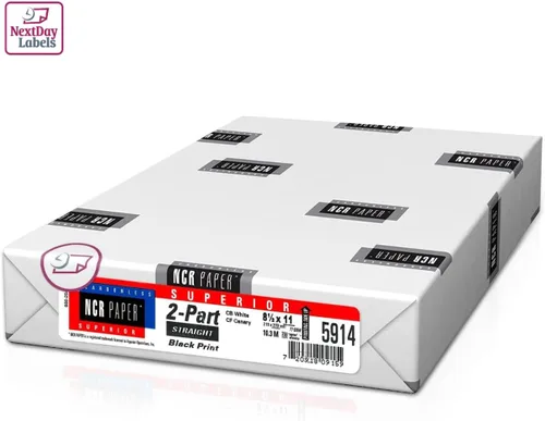 Vista 11 de NextDayLabels Papel NCR autocopiador, 2 partes inversas #5887, 8.5 x 11 2 Parte - Inversa