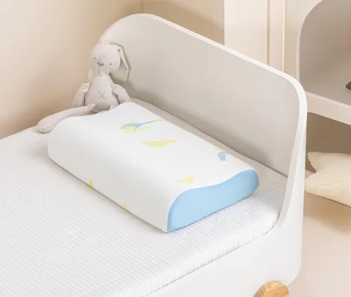 Vista 2 de Hcore Almohada de espuma viscoelástica para dormir, viajes pequeños, ajustable, transpirable y suave, certificado CertiPUR-US, 12 x 20 pulgadas