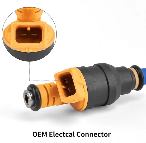 Vista 4 de 0280150943 Juego de 8 inyectores de combustible compatibles con Ford Bronco Crown Victoria E150 E250 E350 Mustang Expedition compatible con Lincoln