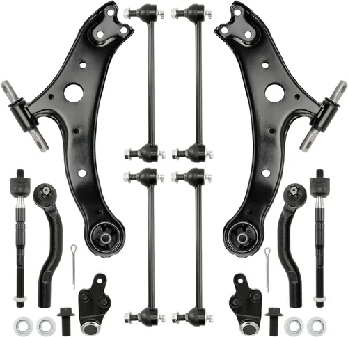 Vista 31 de KAC Kit de suspensión de brazo de control superior delantero apto para Honda Civic 1996-2000 con barra estabilizadora de rótula barra