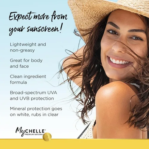 Vista 3 de MyCHELLE Dermaceuticals Solar Defense SPF 30 (2.3 fl oz) - Protector solar hidratante seguro para arrecifes con extracto de algas rojas y aceite