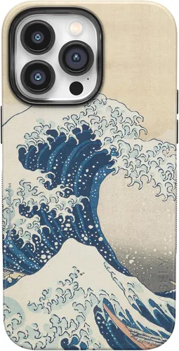 Funda Casely para iPhone 14 Pro | La Gran Ola | El Museo Metropolitano de Arte | Compatible con MagSafe | Diseño de protección audaz