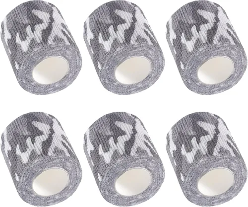 Vista 33 de IndigoCase Paquete de 6 vendajes autoadhesivos de 2 pulgadas, paquete variado de vendajes de color negro, cinta de agarre elástica, envolturas