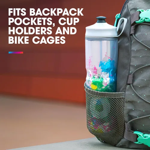 Vista 6 de HydraPak Botella Polar - Botella deportiva de agua aislada Polar - Libre de BPA, botella deportiva y para bicicleta con asa