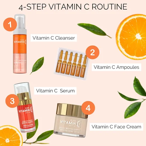 Vista 9 de Noche Y Dia Paquete limpiador e hidratante Vit C - Suero de vitamina C y agua limpiadora de vitamina C