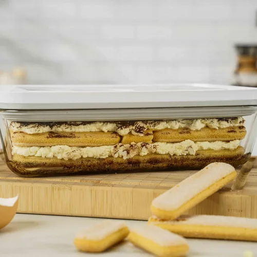 Vista 14 de ZWILLING Fresh & Save - Recipientes herméticos de vidrio para almacenamiento de alimentos con tapas, recipientes de preparación de comidas