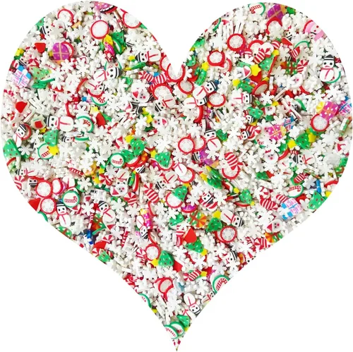 Vista 31 de Chispitas Falsas Chispitas Falsas de Navidad Chispitas Falsas de Caramelo Chispitas de Arcilla Polimérica Chispitas Poliméricas Rebanadas de Arcilla