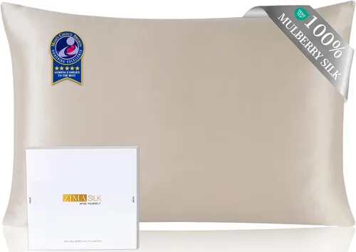 Vista 12 de ZIMASILK Funda de almohada de seda de morera 100 % pura para cabello y piel, con cremallera oculta reforzada, más suave y duradera, seda de alta