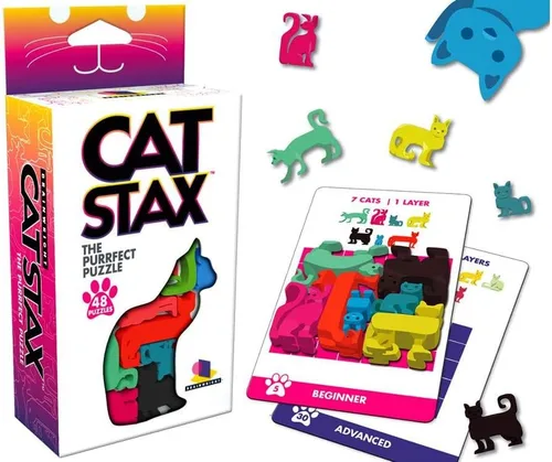 Cat Stax El Rompecabezas de Empaquetado Purrfecto