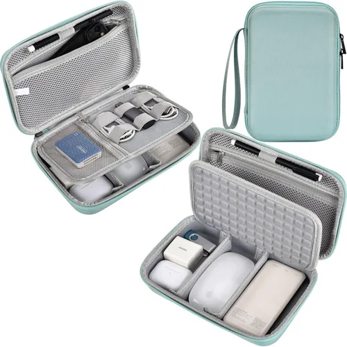 Vista 11 de Estuche organizador electrónico duro de viaje para MacBook Adaptador de corriente Cargadores Cables Power Bank Apple Magic Mouse Apple Pencil USB