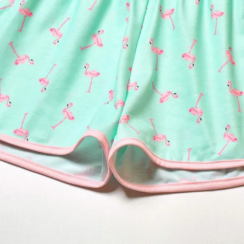 Vista 6 de QPANCY - Conjunto de pijamas a juego para niñas y muñecas con diseño de unicornio, ropa de dormir de algodón para el verano