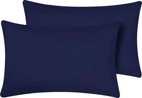 Vista 10 de Funda de almohada de viaje de 12 x 18 pulgadas, paquete de 2 piezas, 100% algodón egipcio, cierre de cremallera, 500 hilos, funda de almohada