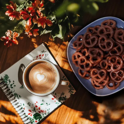 Vista 4 de Pretzels cubiertos de chocolate negro - Paquete a granel de 5 libras