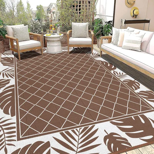Vista 11 de Ileading Alfombra de exterior para patios 5'x8