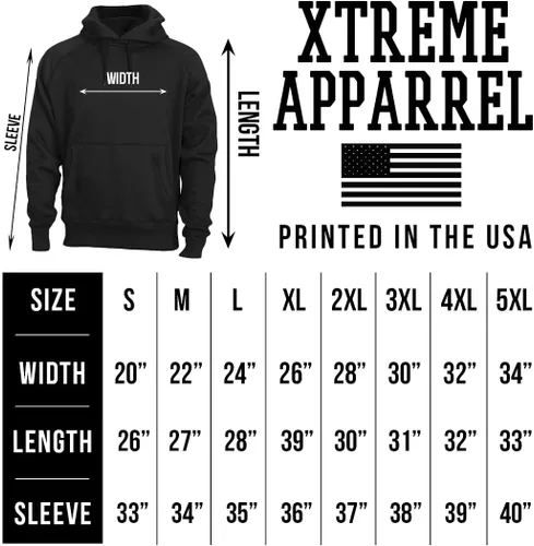 Vista 2 de Xtreme Apparrel Team City Skyline - Sudadera con capucha para hombre