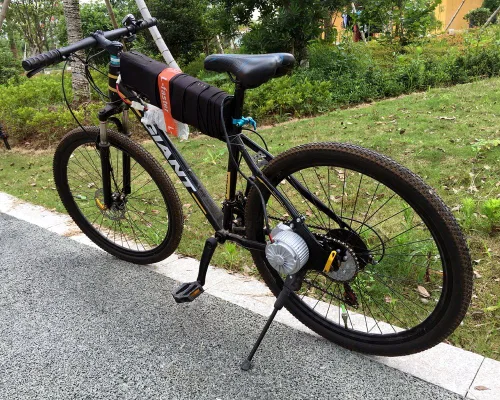 Vista 6 de Kit de conversión eléctrica para bicicleta común, 24V36V250W, cadena izquierda, personalizada para desviador eléctrico de L-faster