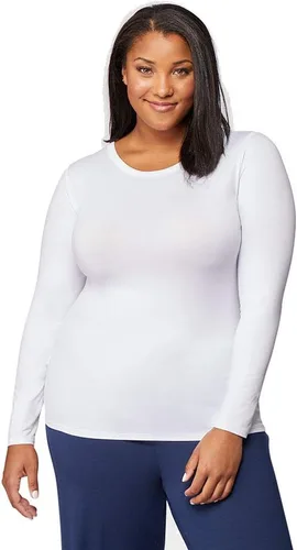 Vista 8 de 32 Degrees Heat - Camiseta térmica de capa base para mujer, manga larga, cuello redondo, ultra suave y ligera Berry Mauve19