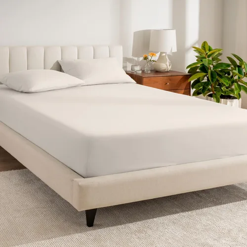 Vista 20 de Bare Home Sábana bajera ajustable 100 % algodón orgánico Twin, tejido de percal crujiente, ligera y transpirable, sábana bajera de bolsillo profundo