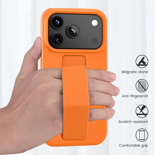 Vista 148 de Funda de silicona con soporte de LAUDTEC compatible con iPhone 7/8/SE, soporte de metal con soporte de pie vertical y horizontal, cubierta flexible