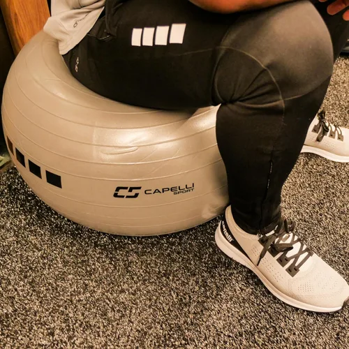 Vista 4 de Capelli Sport Exercise Ball for Yoga, Balance Ball, Pilates, Anti Burst Slip Resistant, Quick Pump