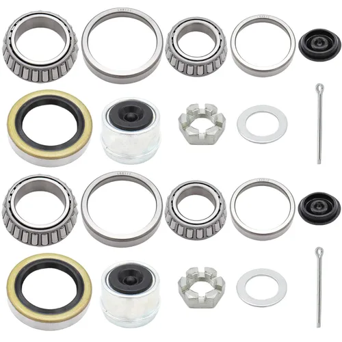 Kit de cojinete de eje de remolque de barco L68149 L44649 con cubiertas antipolvo de remolque de 1.98 pulgadas, sellos de grasa de 171255TB, tuercas
