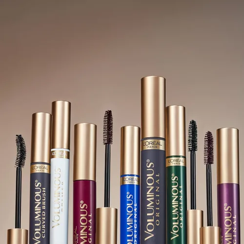 Vista 7 de Máscara de pestañas Voluminous Mascara Custom con cepillo curvo, 0.28 onzas fluidas, L'Oréal Paris , Negro