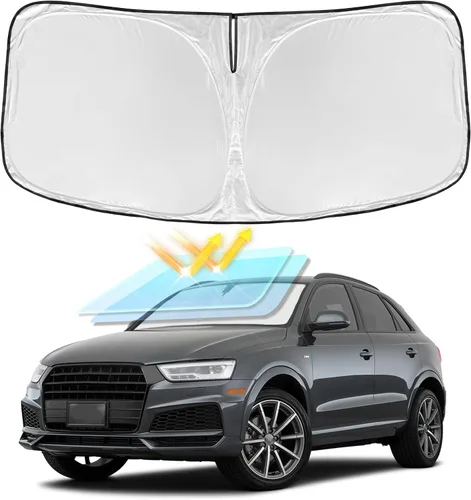 Vista 83 de para Dodge RAM 1500 2019-2024 2025 2026 Parasol Parasol para Parabrisas Cubierta - 4 Capas Parasol para Ventana Delantera para RAM1500 2Puertas