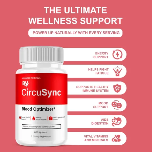 Vista 5 de BLUE VIBE Circusync Capsules, Circu Sync Advanced Daily Multivitamin Health Support and All Natural Wellness Suplemento Fórmula de Salud Circusync