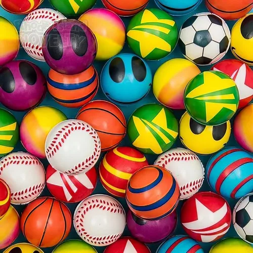 Vista 2 de Rhode Island Novelty Surtido de bolas antiestrés (paquete de 50)